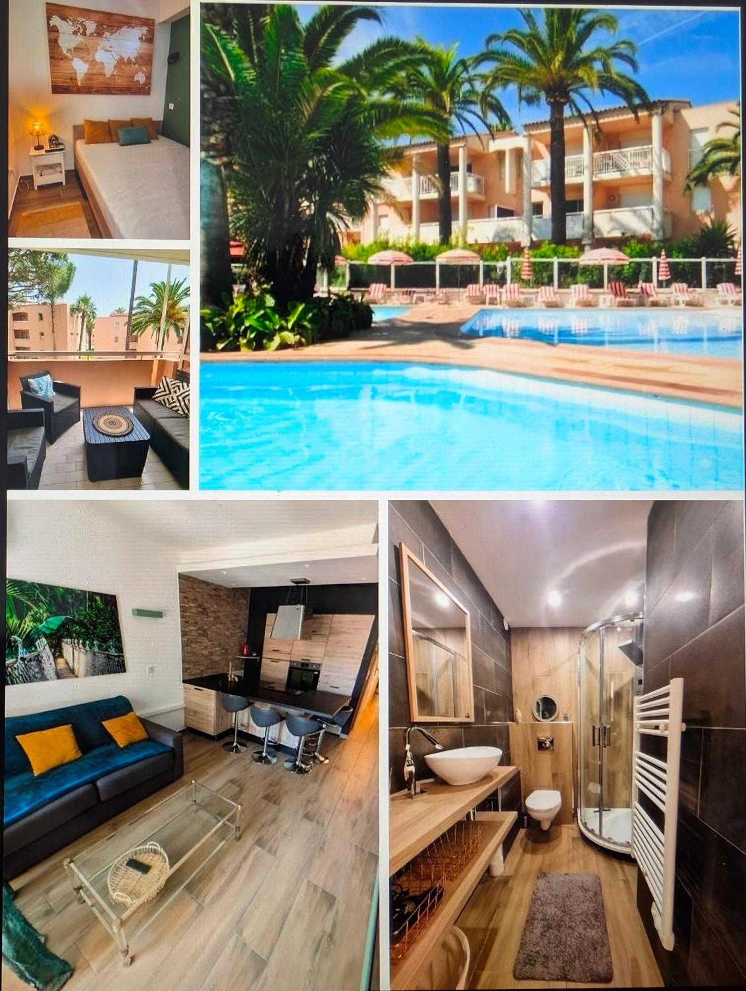 Residence De Vacances Avec Piscine & Transat, A 2 Minutes Des Plages - Bat N2 Vallauris Buitenkant foto